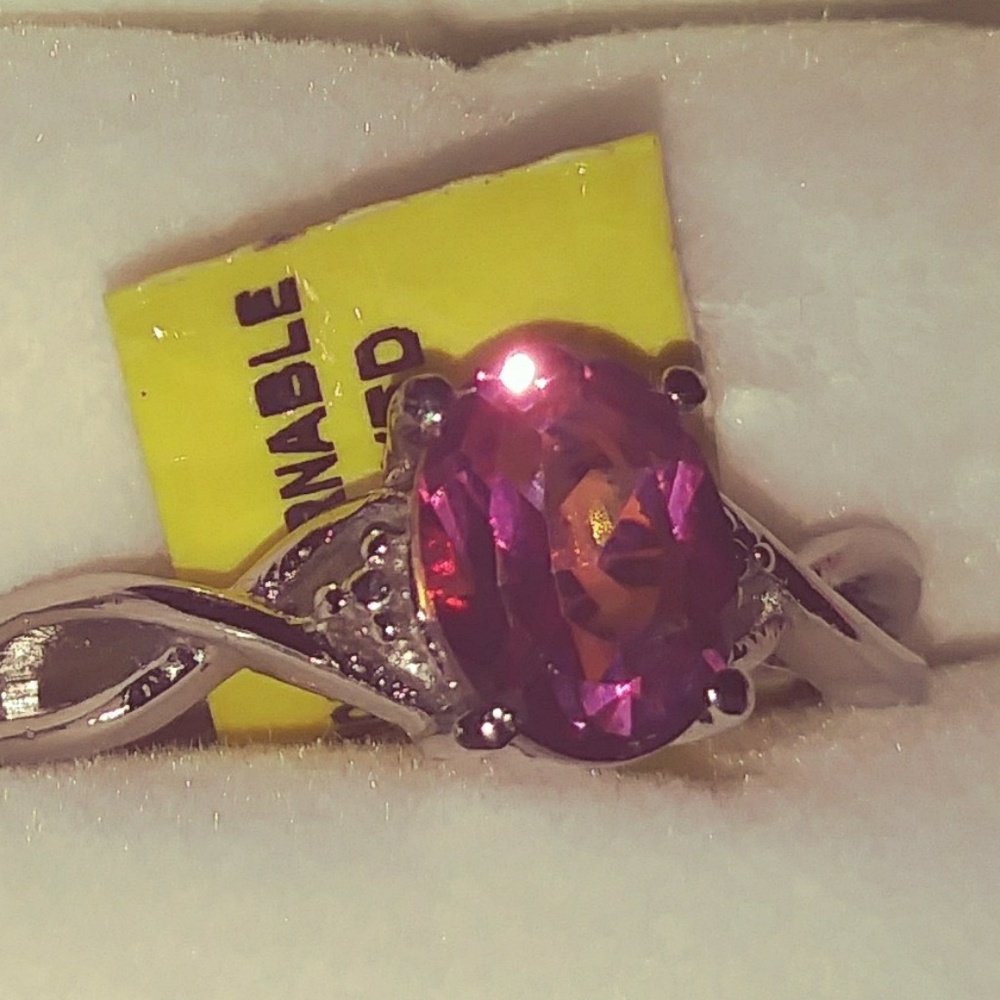💎Pink Topaz/ Stainless💎